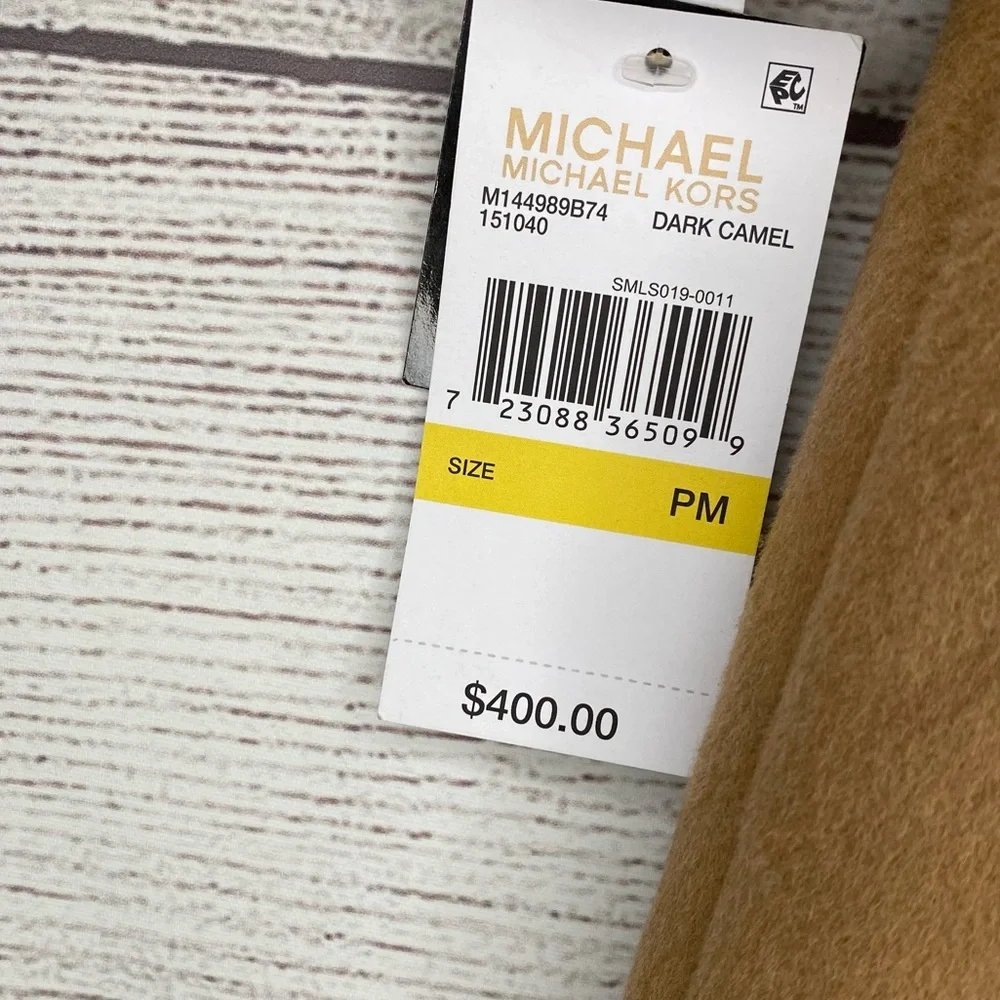 MICHAEL Michael Kors Wool Coat -Dark Camel size PM NEW WITH TAGS - Picture 2 of 16